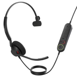 slušalke JABRA Engage 40 UC, Inline Link, on-ear, Mono, USB-A, črne