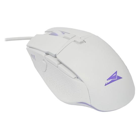 Miška Baracuda Raptor optični, 6400dpi, beli