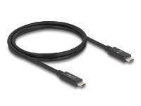 Kabel DELOCK, USB-C 3.2 (M) na USB-C (M), 1m, črni