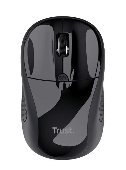 Miška TRUST Basics Wireless, optični, brezžični, 1600dpi, črni