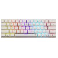 Tipkovnica WHITE SHARK GK-002211V2 Wakizashi-2, RGB, crveni switch, mehanička, US/HR,  bela
