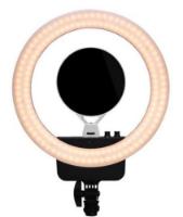 Svjetlosni prsten NANLITE Halo 16C, RGB, torbica, promjer 40cm, crni