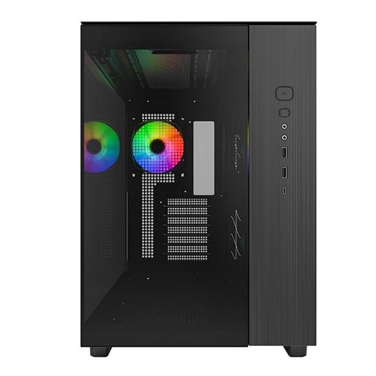 Ohišje MONTECH King 65 Pro, s prozornim stranskim panelom, RGB osvetlitvijo, ATX, črno