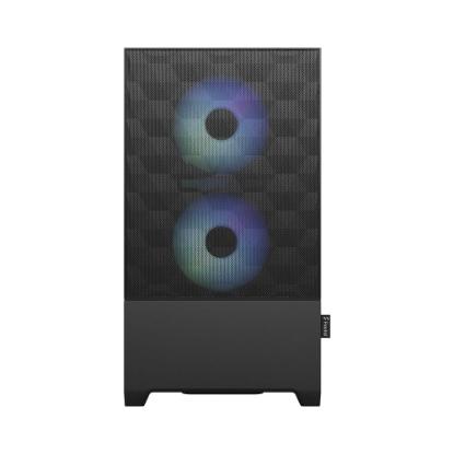 Ohišje FRACTAL DESIGN Pop Mini Air RGB TG Clear, mATX, črno, bez napajalnika