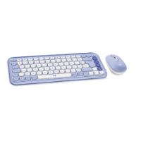 Tipkovnica + Miška LOGITECH POP Icon Combo, brezžična, US Layout, BT, vijolična