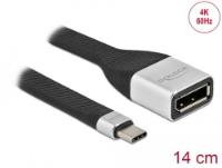 Kabel DELOCK, USB-C (M) na DisplayPort (Ž), DP Alt, 4k, 60 Hz, 14cm