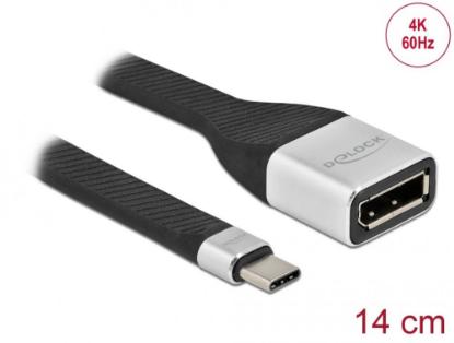 Kabel DELOCK, USB-C (M) na DisplayPort (Ž), DP Alt, 4k, 60 Hz, 14cm