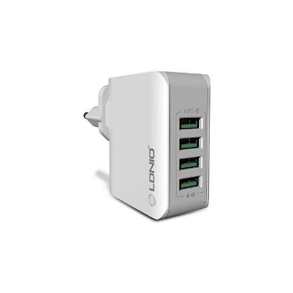 Polnilec LDNIO A4403, 4.4A, 22W, 4x USB-A, beli