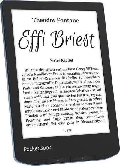 E-bralnik POCKETBOOK Verse Pro, 6" Touch, 16GB, WiFi, modri