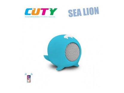 Mini zvučnik iDANCE Cuty Morski Lav, 10W, USB, BT, plavi