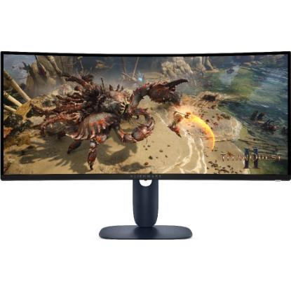Gaming monitor 34" DELL ALIENWARE AW3425DWM, 4K UHD, IPS, 180Hz, 1ms, 400cd/m2, FreeSync, pivot, zakrivljeni, črn