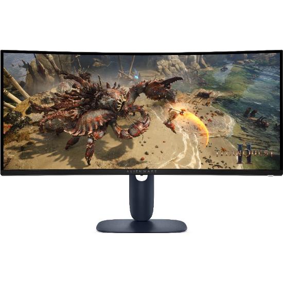 Gaming monitor 34" DELL ALIENWARE AW3425DWM, 4K UHD, IPS, 180Hz, 1ms, 400cd/m2, FreeSync, pivot, zakrivljeni, črn