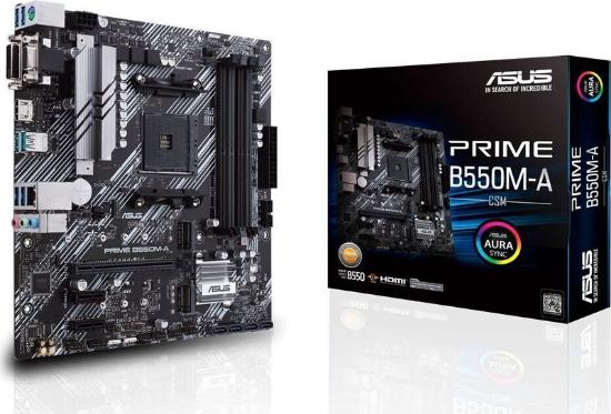 Matična plošča ASUS PRIME B550M-A/CSM, AMD B550, mATX, s. AM4