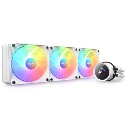 Vodeno hlajenje NZXT Kraken 360 RGB, za Intel in AMD, belo