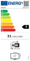 Gaming monitor 34" PHILIPS 34M2C5501A, UWQHD, VA, 180Hz, 1ms, 300cd/m2, FreeSync, ukrivljen, zvočnici, beli