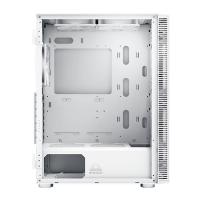 Ohišje MONTECH X3 Glass, s prozornim stranskim panelom, RGB osvetlitvijo, ATX, belo