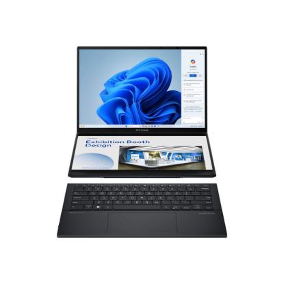 Prenosnik ASUS ZenBook Duo UX8406MA-PZ051W / Core Ultra 9 185H, AI Boost, 32GB, 2TB SSD, Intel Arc Graphics, 14" 2,8K 120Hz OLED Touch, Windows 11, sivi