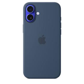 Ovitek APPLE Silicone Case, za iPhone 16 Plus, MagSafe, temno modar