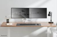 Stalak za monitor NEOMOUNTS DS75-450WH2 je stolni nosilec zasnovan za dva monitorja do 32