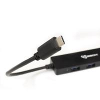 USB HUB SBOX H-404C, 4-portni USB 3.0, črni