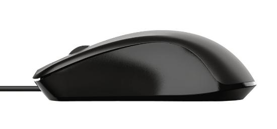 Miška Trust Basics Wired, optični, 1200dpi, črni