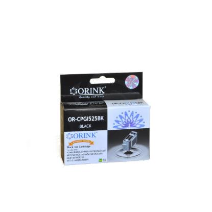 Tinta ORINK za CANON PGI-525BK, za Pixma IP4850/MG5150/MG5250, črna (s mikročipom)
