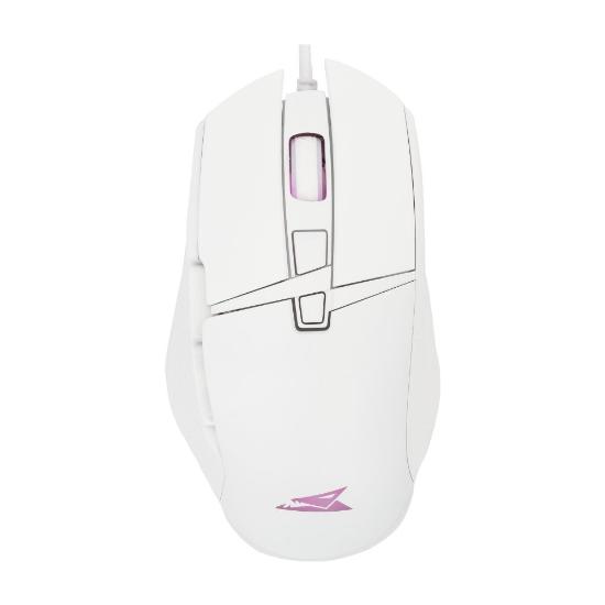 Miška Baracuda Raptor optični, 6400dpi, beli