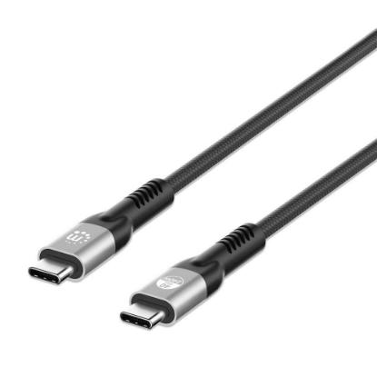 Kabel MANHATTAN, USB 4 Gen3x2, USB-C (M) na USB-C (M), PD 3.1, 240W, Thunderbolt 4, 1.0m