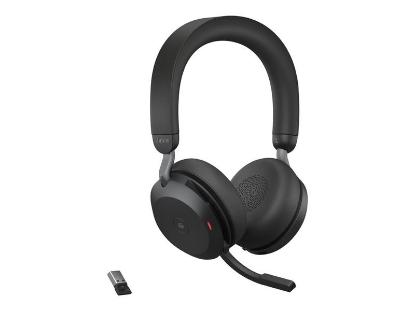 Slušalke JABRA Evolve2 75 Link380a MS, on-ear, stereo, USB-A, BT, črne