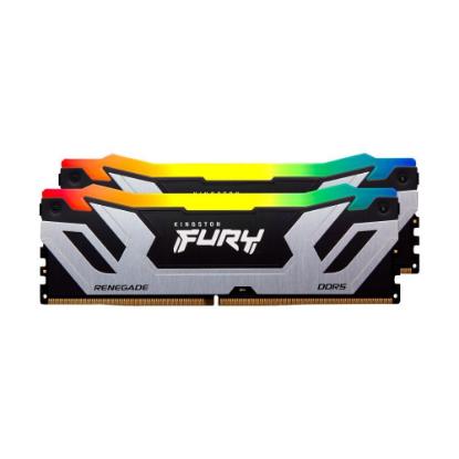 RAM pomnilnik PC-67200, 48 GB, KINGSTON KF584CU40RSAK2-48 Fury Renegade, RGB, DDR5 8400 MHz 2x24GB