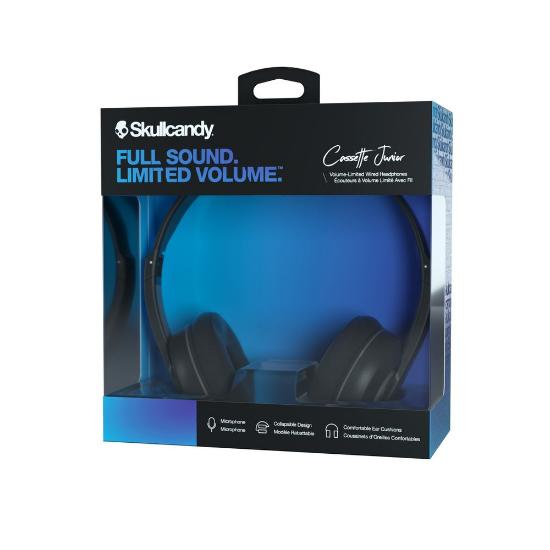 slušalke SKULLCANDY CASSETTE JUNIOR ON-EAR W/TAP TECH, in-ear, mikrofon, modre