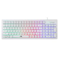 Tipkovnica + Miška BARACUDA BGC-012 ORCA, LED, bela, USB