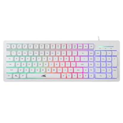 Tipkovnica + Miška BARACUDA BGC-012 ORCA, LED, bela, USB