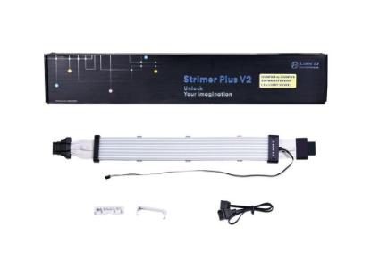 Kabel za napajanje grafične kartice LIAN LI Strimer Plus V2 12VHPWR, 16 na 16-Pin, 8 LED, 320mm, RGB, podaljšek.