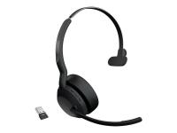 slušalke JABRA Evolve2 55 Link380a MS, on-ear, Mono, USB-A, BT, črne