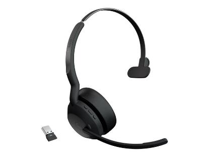 slušalke JABRA Evolve2 55 Link380a MS, on-ear, Mono, USB-A, BT, črne