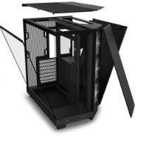 Ohišje NZXT H6 Flow RGB, ATX, steklo, črno, brez napajalnika.
