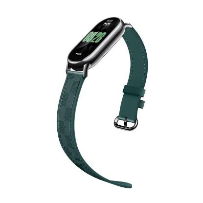 Pašček za XIAOMI Smart Band 8, Checkered Strap, zeleni
