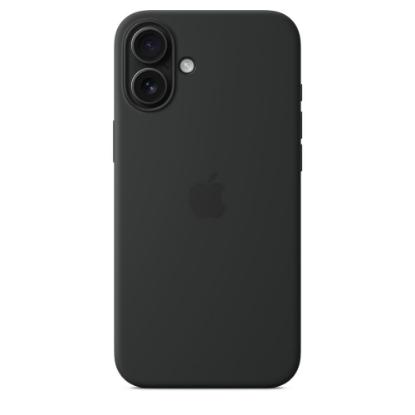 Ovitek APPLE Silicone Case, za iPhone 16 Plus, MagSafe, črni