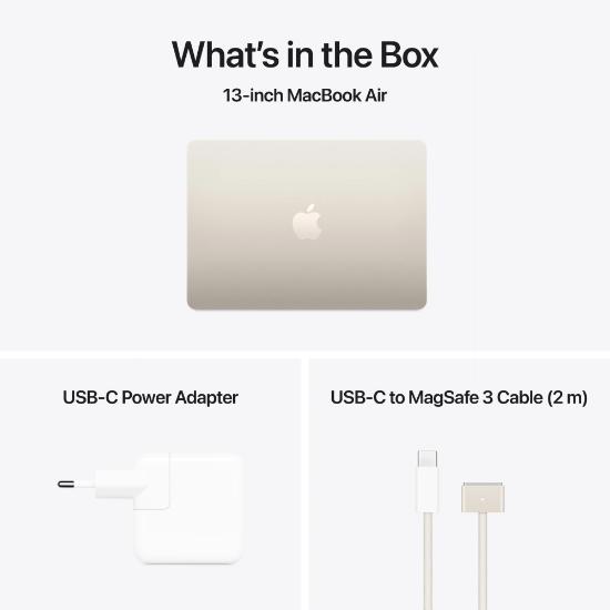 APPLE MacBook Air mw0y3cr/a / M-Series M4, 16GB, 256GB SSD, Apple 8-Core GPU, 13.6" 2560x1664 IPS, macOS, bež