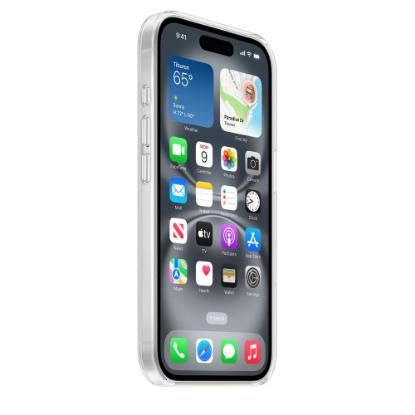 Ovitek APPLE Clear Case, za iPhone 16, MagSafe, prozorna