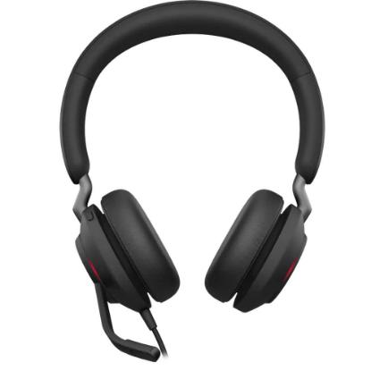 slušalke JABRA Evolve2 40 SE, on-ear, Stereo, USB-C, črne