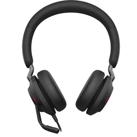 slušalke JABRA Evolve2 40 SE, on-ear, Stereo, USB-C, črne