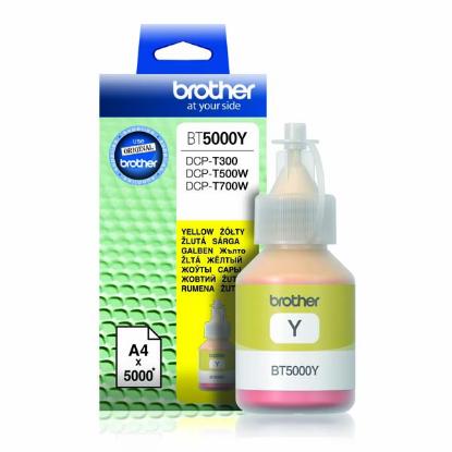 Tinta za BROTHER, BT5000Y, za T300/T500W/T700W, rumena