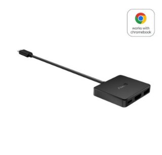 Docking postaja ASUS DC100, USB-C na USB-A, USB-C, HDMI 4K, 100W PD, črne barve