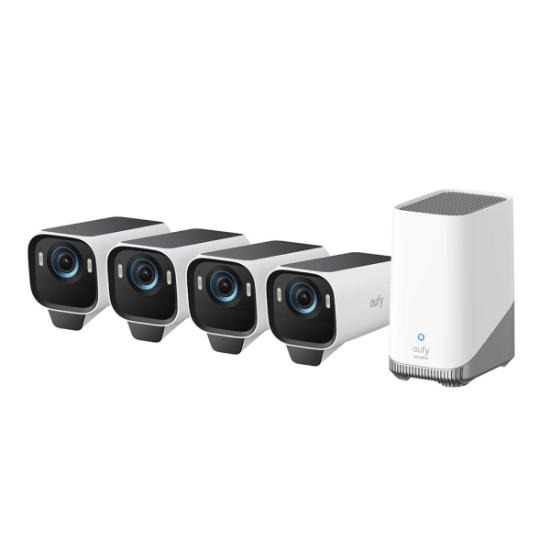 Mrežna nadzorna kamera ANKER EufyCam S3 Pro, 4K UHD, vanjska, 4 kamere i bazna stanica