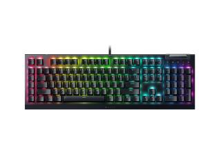 Tipkovnica RAZER BlackWidow V4 X, mehanska, Green switch, RGB, HR/US postavitev, črna, USB