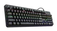 Tipkovnica TRUST GXT 863 Mazz, Gaming, mehanska, USB, US layout, crna