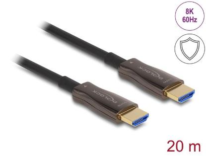 Kabel DELOCK, HDMI (M) na HDMI (M), 48 Gbps, 8K 60 Hz, 20m