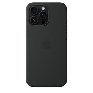 Ovitek APPLE Silicone Case, za iPhone 16 Pro Max, MagSafe, črni